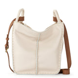 The Sak Los Feliz Crossbody in Leather, Adjustable Crossbody Strap, Stone