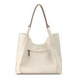 The Sak Los Feliz Large Tote Bag - Premium Leather Handbag With Stylish Design For Everyday, Travel, Beach Bag - Roomy, Durable, Lined Purse With Shoulder Bag Strap, Zipper Pocket