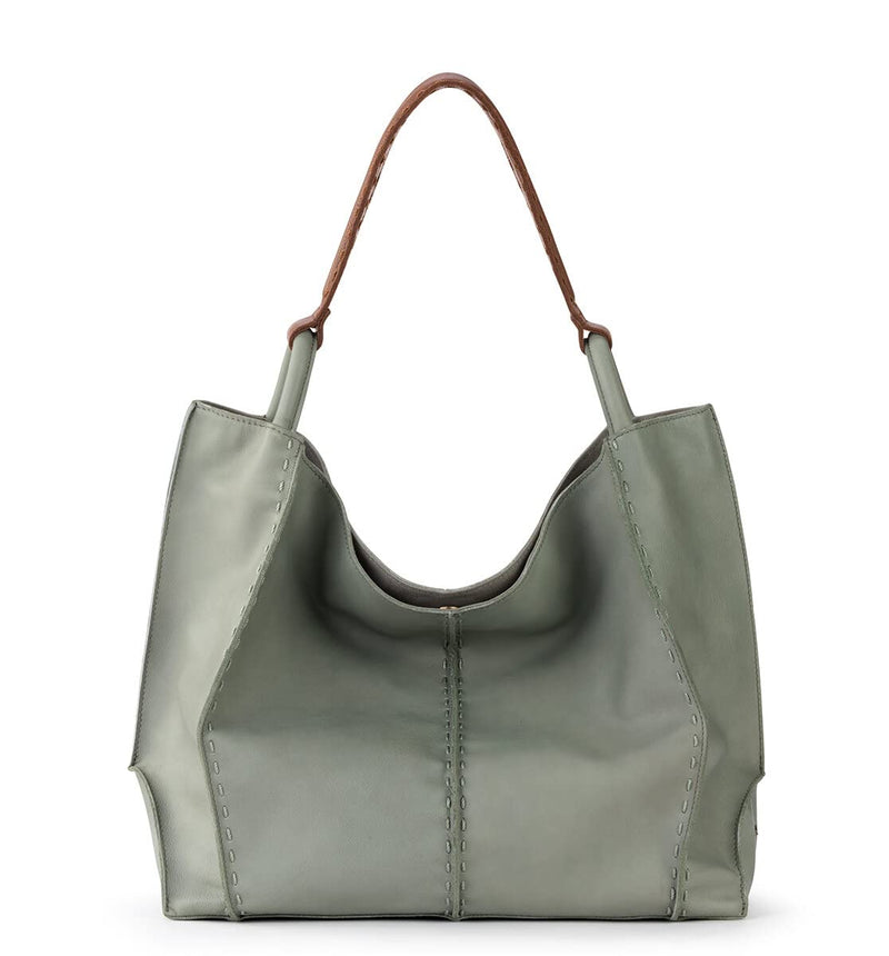 The Sak Los Feliz Large Tote Bag - Premium Leather Handbag With Stylish Design For Everyday, Travel, Beach Bag - Roomy, Durable, Lined Purse With Shoulder Bag Strap, Zipper Pocket