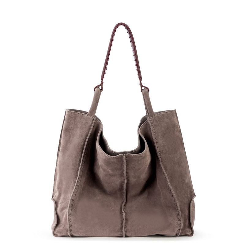 The Sak Los Feliz Large Tote Bag - Premium Leather Handbag With Stylish Design For Everyday, Travel, Beach Bag - Roomy, Durable, Lined Purse With Shoulder Bag Strap, Zipper Pocket