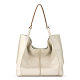 The Sak Los Feliz Large Tote Bag - Premium Leather Handbag With Stylish Design For Everyday, Travel, Beach Bag - Roomy, Durable, Lined Purse With Shoulder Bag Strap, Zipper Pocket
