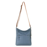 The Sak Lucia Crossbody Bag in Leather, Convertible Purse with Adjustable Strap, Maritime