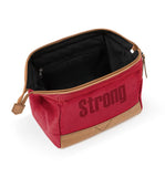 The Sak On The Go Dopp Kitt in Cotton Canvas, Travel Pouch for Men & Women, Red