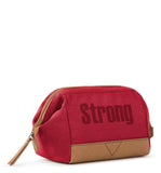 The Sak On The Go Dopp Kitt in Cotton Canvas, Travel Pouch for Men & Women, Red