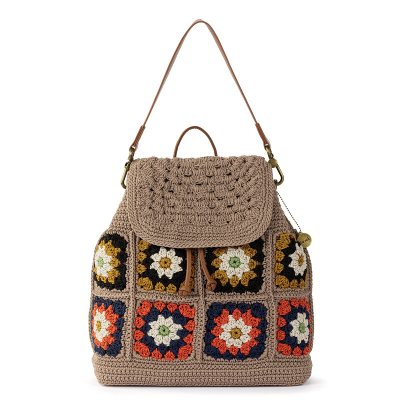 The Sak Sayulita Backpack - Hand Crochet Women's Backpack for Everyday & Travel - Daypack With Adjustable & Removable Straps