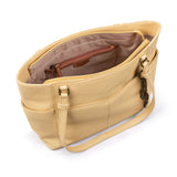 The Sak Sequoia Tote Bag in Leather with Dual Shoulder Straps, Buttercup