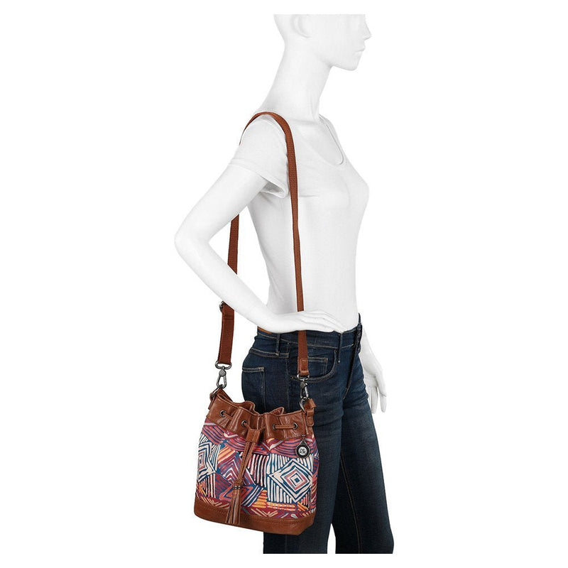 The Sak Ukiah Small Drawstring Madura Print One Size
