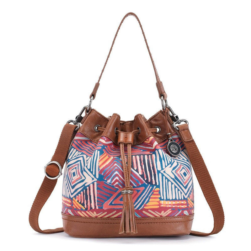 The Sak Ukiah Small Drawstring Madura Print One Size