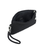 The Sak Vita Wristlet Purse - Small Hand Crochet Women's Clutch for Everyday & Travel - Mini Handbag With Card Slots & Zipper - Black
