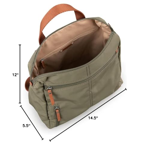 The Sak womens Esperato Recycled Nylon Backpack, Olive Ii, One Size US