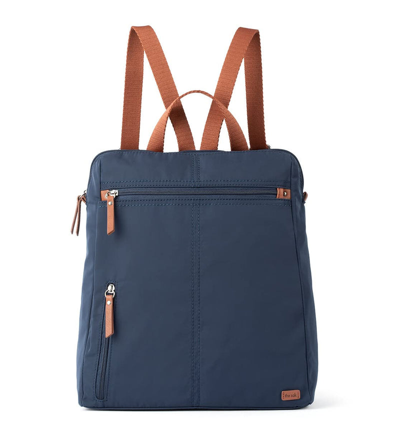 the sak Women's Recycled Esperato Backpack in Nylon, Spacious Bag with Adjustable Back Strap, Navy II, One Size, 109307