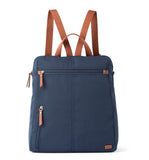 the sak Women's Recycled Esperato Backpack in Nylon, Spacious Bag with Adjustable Back Strap, Navy II, One Size, 109307