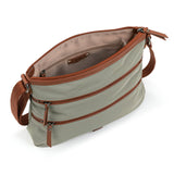 The Sak Womens Recycled Nylon Esperato Crossbody Bag In Eco - Twill, Adjustable Strap, Sage, Sage