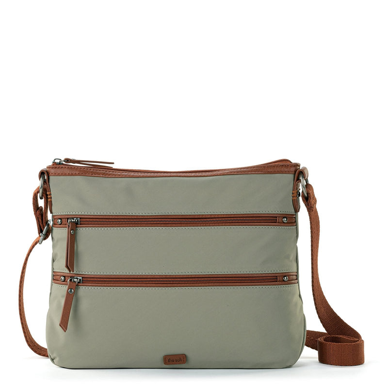 The Sak Womens Recycled Nylon Esperato Crossbody Bag In Eco - Twill, Adjustable Strap, Sage, Sage