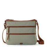The Sak Womens Recycled Nylon Esperato Crossbody Bag In Eco-Twill, Adjustable Strap, Sage, Sage