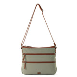 The Sak Womens Recycled Nylon Esperato Crossbody Bag In Eco - Twill, Adjustable Strap, Sage, Sage