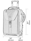 Think Tank Airport TakeOff V2 2 Wheel Rolling Carry - On Camera Shoulder Bag for Photography and Video Equipment - Black
