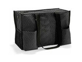 Thirty One Zip Top Organizing Utility Tote Swiss Dot