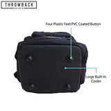 Throwback Sports Insulated Disc Golf Backpack with Cooler for 16+ Frisbees, Water Bottle Holder, Padded Straps, Quick-Access Pockets - Durable Disc Golf Bag for All-Day Comfort
