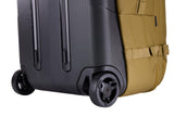 Thule Aion 70cm Wheeled Duffel - Wet/Dirty storage pocket - Smooth rolling wheels - Interior compression straps - Lockable exterior zippers - 100% recycled fabrics - Waxed, PFC - free fabric