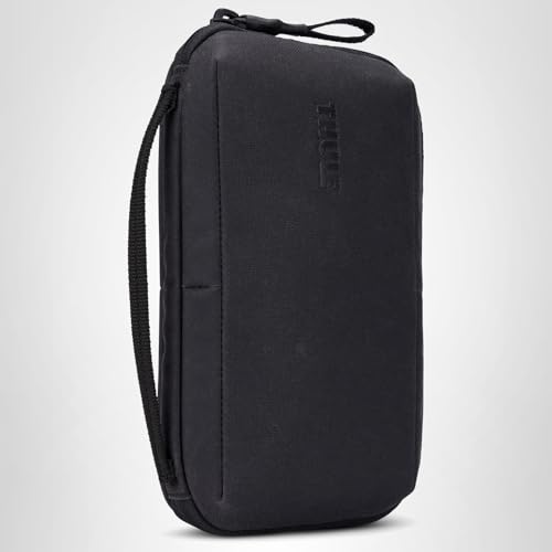 Thule Aion Travel Organizer - 2 - in - 1 pouch includes travel wallet and electronics bag - RFID blocking zipper pouch - Internal pockets to stay organized - 100% recycled waxed PFC - free fabric