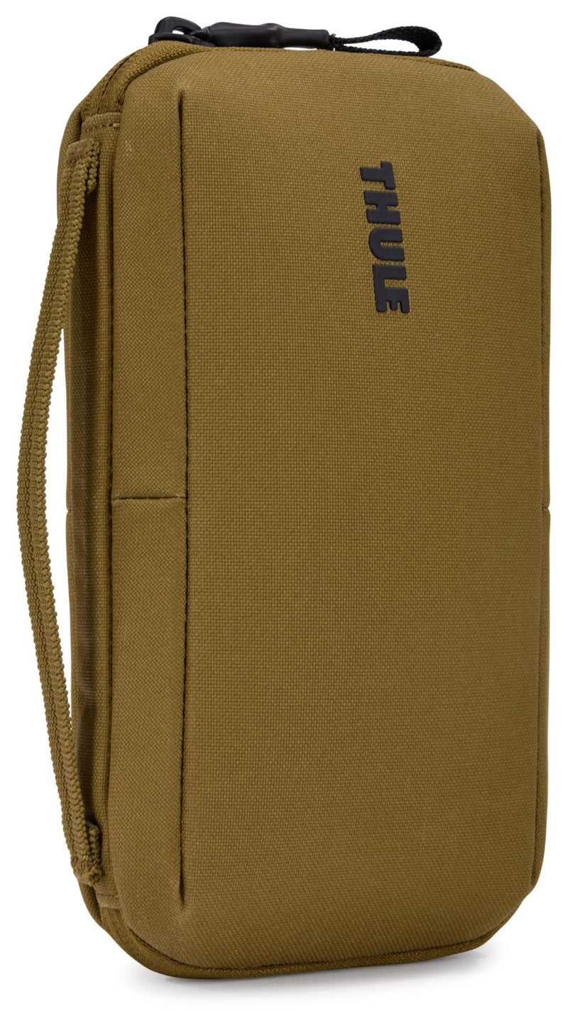 Thule Aion Travel Organizer - 2 - in - 1 pouch includes travel wallet and electronics bag - RFID blocking zipper pouch - Internal pockets to stay organized - 100% recycled waxed PFC - free fabric