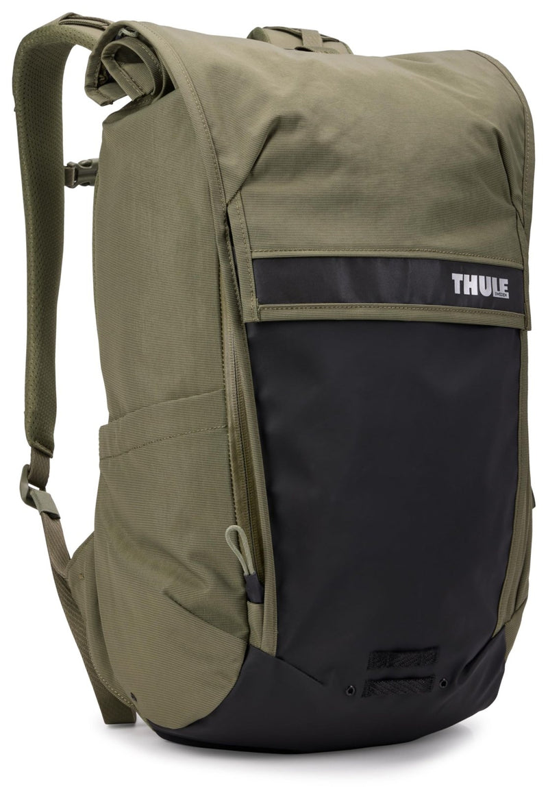 Thule Paramount Bike Commuter Backpack - 20L Capacity - Adjustable fit - 16" Padded Laptop Sleeve and 11" Tablet Pocket - Rolltop Closure - Side Phone Pocket - Taillight Loop