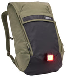 Thule Paramount Bike Commuter Backpack - 20L Capacity - Adjustable fit - 16" Padded Laptop Sleeve and 11" Tablet Pocket - Rolltop Closure - Side Phone Pocket - Taillight Loop