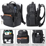 TIDING Genuine Leather Backpack for Men 15.6" Laptop Computer Bag Travel Camping Rucksack Daypacks