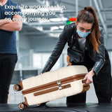 TILYMOL Hardside Carry On Luggage 22x14x9 Airline Approved with Spinner Wheels, Lightweight 20 - inch Carry - On Suitcase for Men & Women, White