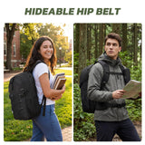 TILYMOL Hiking Travel Backpack for Men Women 25L - Small Lightweight Waterproof Outdoor Camping Backpack/Day Pack, Hiking Daypack with Hydration System for Hiking, Travel, Sports, Running, Biking