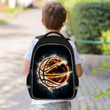 TILYTADLY School Backpack for Boys - Basketball Boys Backpack for Kids Children Teens Elementary Middle School - Students Bag for Ages 6 - 18,17″Bookbag Multifunctional Large Capacity
