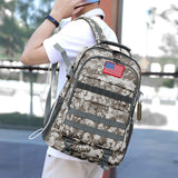 TILYTADLY School Backpack for Boys - Camouflage Boys Backpack for Kids Teens Elementary Middle School - Camo Students Bookbag,18″ Bookbag with Usb Charging Port & Key - chain