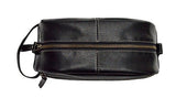Timberland Men's Rugged Wash Leather Travel Kit, Black