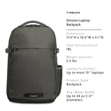 Timbuk2 Division Laptop Backpack Deluxe, Eco Titanium