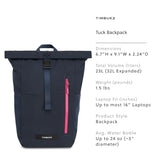 Timbuk2 Tuck Pack - Roll Top, Water - Resistant Laptop Backpack, Eco Nautical Pop