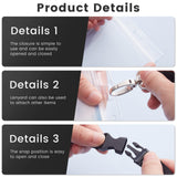 Tinlade 4 Pack Waterproof Passport Holder Pouch Ticket Holder Travel Wallet with Resealable Pockets Adjustable Lanyard for Men Women