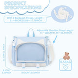 TINYAT Kawaii Ita Bag Backpack Cute Backpack for Women Men Pin Display Bag