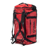 TIOGA Venture Outdoor Duffel Bag with Backpack Straps, Weather Resistant, Rugged Construction, Gear Hauling for Outdoor Adventures, Large / 70L, Red