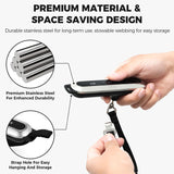TIPRE Travel Luggage Scale 110lb Digital Suitcase Scale Portable Weight Scale Handheld Baggage Scale High Precision Stainless Steel Luggage Scale Carry - on Weight Scale Lightweight Travel Tool
