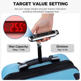 TIPRE Travel Luggage Scale 110lb Digital Suitcase Scale Portable Weight Scale Handheld Baggage Scale High Precision Stainless Steel Luggage Scale Carry - on Weight Scale Lightweight Travel Tool