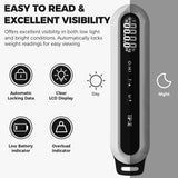 TIPRE Travel Luggage Scale 110lb Digital Suitcase Scale Portable Weight Scale Handheld Baggage Scale High Precision Stainless Steel Luggage Scale Carry - on Weight Scale Lightweight Travel Tool
