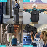 TLANGP Vacuum Compression Backpack, 60L Expandable Vacpack, Waterproof Carry - On Anti Theft Airback, Black