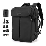TLANGP Vacuum Compression Backpack, 60L Expandable Vacpack, Waterproof Carry - On Anti Theft Airback, Black