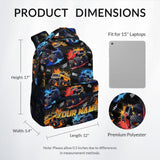 Toddler Backpack - Personalized Truck Backpacks with Name for Boys - Custom Kids Bookbag Gifts for Son - Durable School Bag for Kindergarten/Preschool/Elementary(17 Inch)