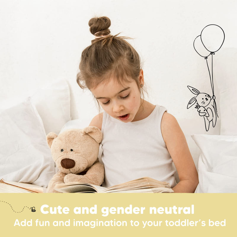 Toddler Pillow with Pillowcase - 13x18 My Little Dreamy Kids Travel Bed Pillows for Sleeping, Organic Cotton Small Pillowcase, Soft & Breathable, Machine Washable, Toddlers 2 - 5 Years Old (Soft White)