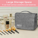 Toiletry Bag Travel Bag with Hanging Hook, Waterproof Shower Bathroom Hanging Toiletry Bag for Men Women,Small Multifunctional Makeup Cosmetic Bag,Portable Toiletries Bag Travel Organizer (Grey)