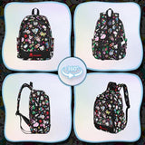 tokidoki Backpack with 4PCS Unicorno Brooch Pin Travel Backpack Casual Daypack for Outdoor (BPK_Denim Daze)