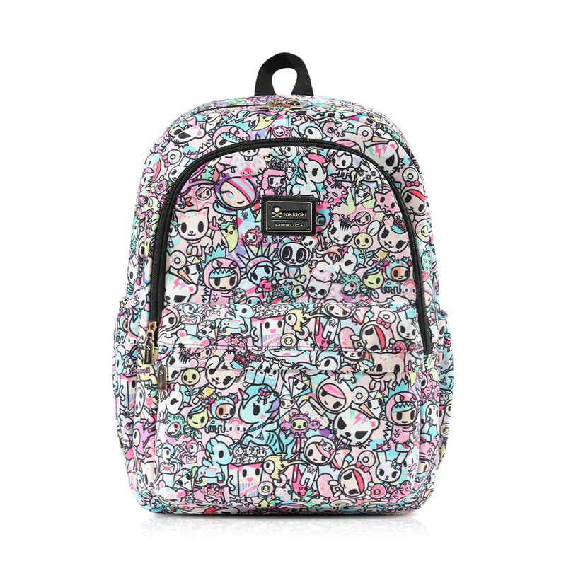tokidoki School Backpack for Girls Cute Cartoon Laptop Backpack Casual Bookbags Lightweight Cloth Canvas School Bag Daypack Handbag (Colorful)