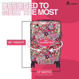tokidoki - Y2Kawaii Carry - On Luggage - Hard Shell Carry - Suitcase - Suits US - Based & International Airline Case - Travel Suitcase - Double Spinner Wheels - Mounted Side - Top Handle - 22x14x9 In